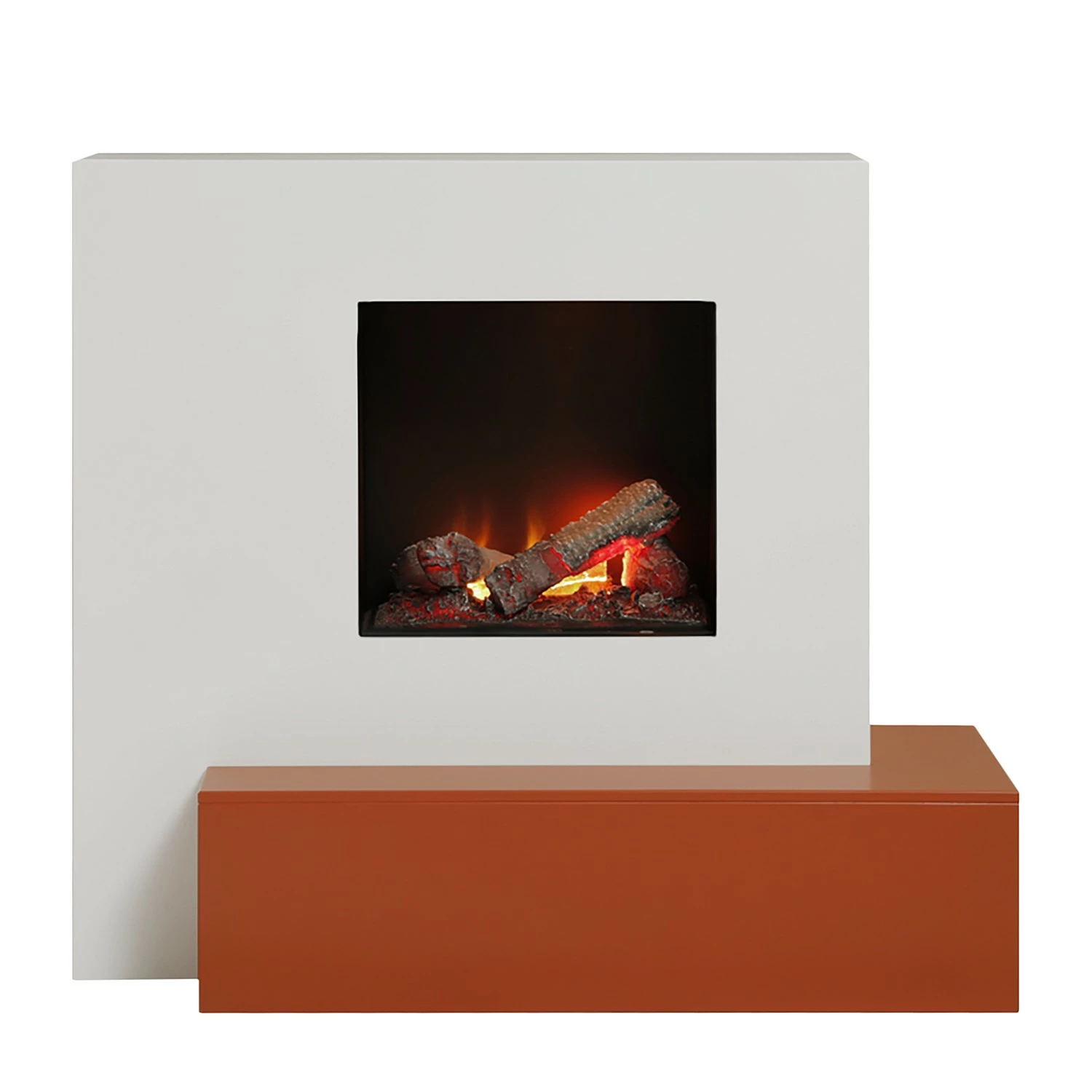 Loftscape Elektrokamin Casablanca - Weiß / Bernstein 4 Loftscape Elektrokamin Casablanca - Weiß / Bernstein – Bild 4