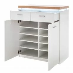 Loftscape Kommode Mundai II - Inkl. Beleuchtung - Weiß / Eiche Wotan Dekor -WOHNZIMMERMÖBEL Verkäufe 1000184641 190827 14261500083 DETAILS P000000001000184641