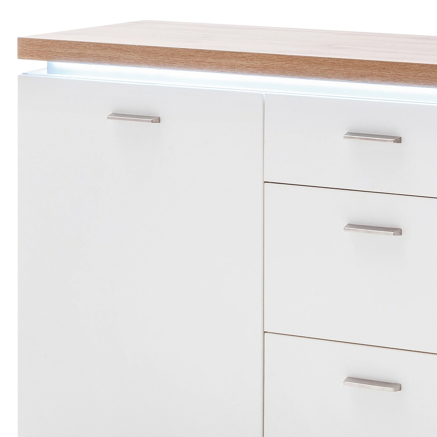 Loftscape Sideboard Mundai - Inkl. Beleuchtung - Weiß / Eiche Wotan Dekor 5 Loftscape Sideboard Mundai - Inkl. Beleuchtung - Weiß / Eiche Wotan Dekor – Bild 5