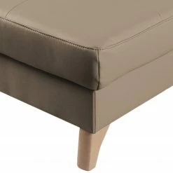 Naturoo Polsterhocker London - Echtleder / Kunstleder - Taupe -WOHNZIMMERMÖBEL Verkäufe 1000185289 190917 17054300010 DETAILS P000000001000185289