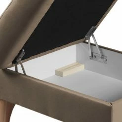 Naturoo Polsterhocker London - Echtleder / Kunstleder - Taupe -WOHNZIMMERMÖBEL Verkäufe 1000185289 190917 17054300011 DETAILS P000000001000185289