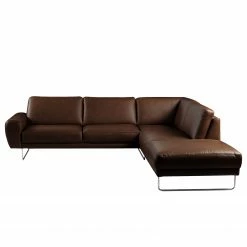 Loftscape Ecksofa Kerman - Echtleder - Dunkelbraun - Ottomane davorstehend rechts -WOHNZIMMERMÖBEL Verkäufe 1000185375 190917 17063800657 DETAILS P000000001000185375
