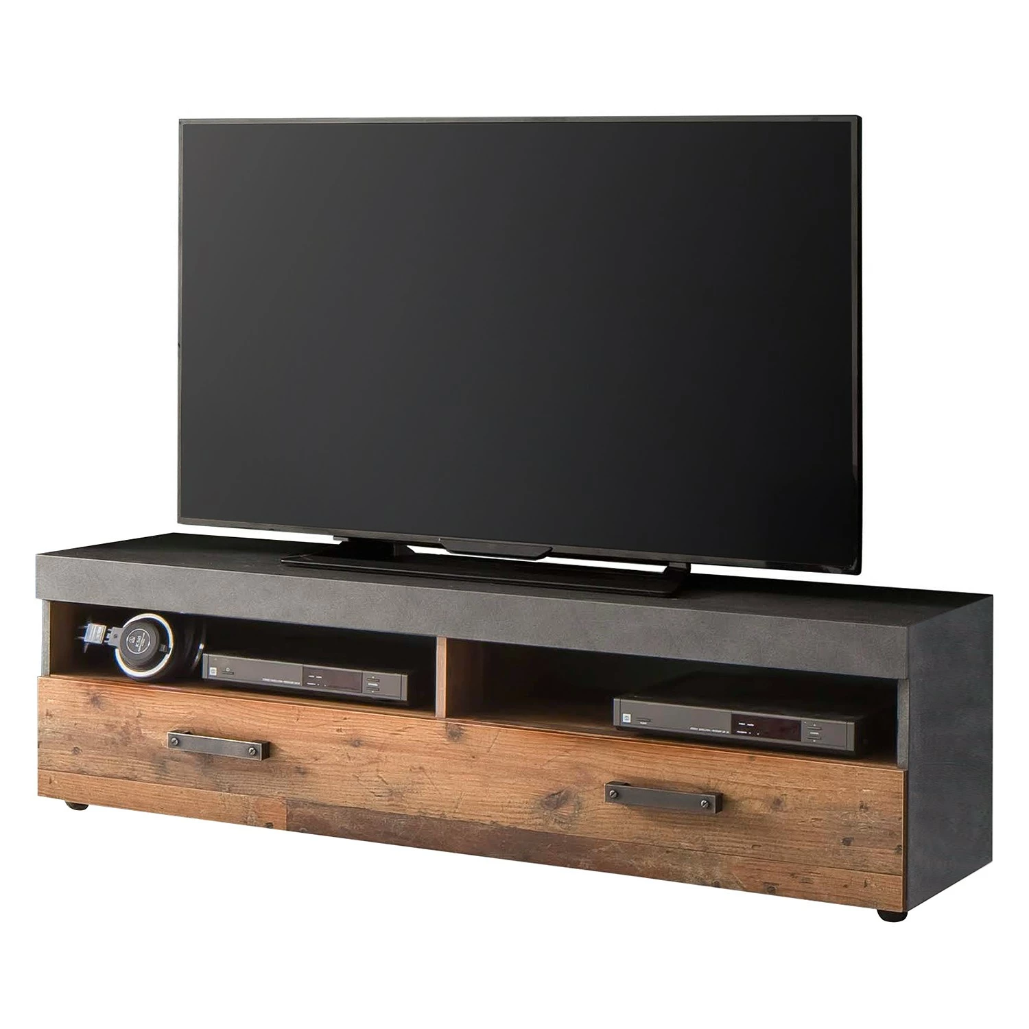 Trendteam TV-Lowboard Indy - Altholz Pinie Dekor / Vintage Grau 1 Trendteam TV-Lowboard Indy - Altholz Pinie Dekor / Vintage Grau