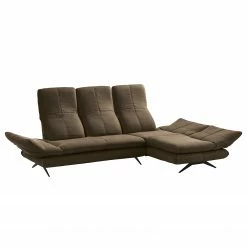 Loftscape Ecksofa Whaltey III - Antiklederlook - Dunkelbraun - Longchair davorstehend rechts -WOHNZIMMERMÖBEL Verkäufe 1000186822 210323 15265702200 DETAILS P000000001000186822