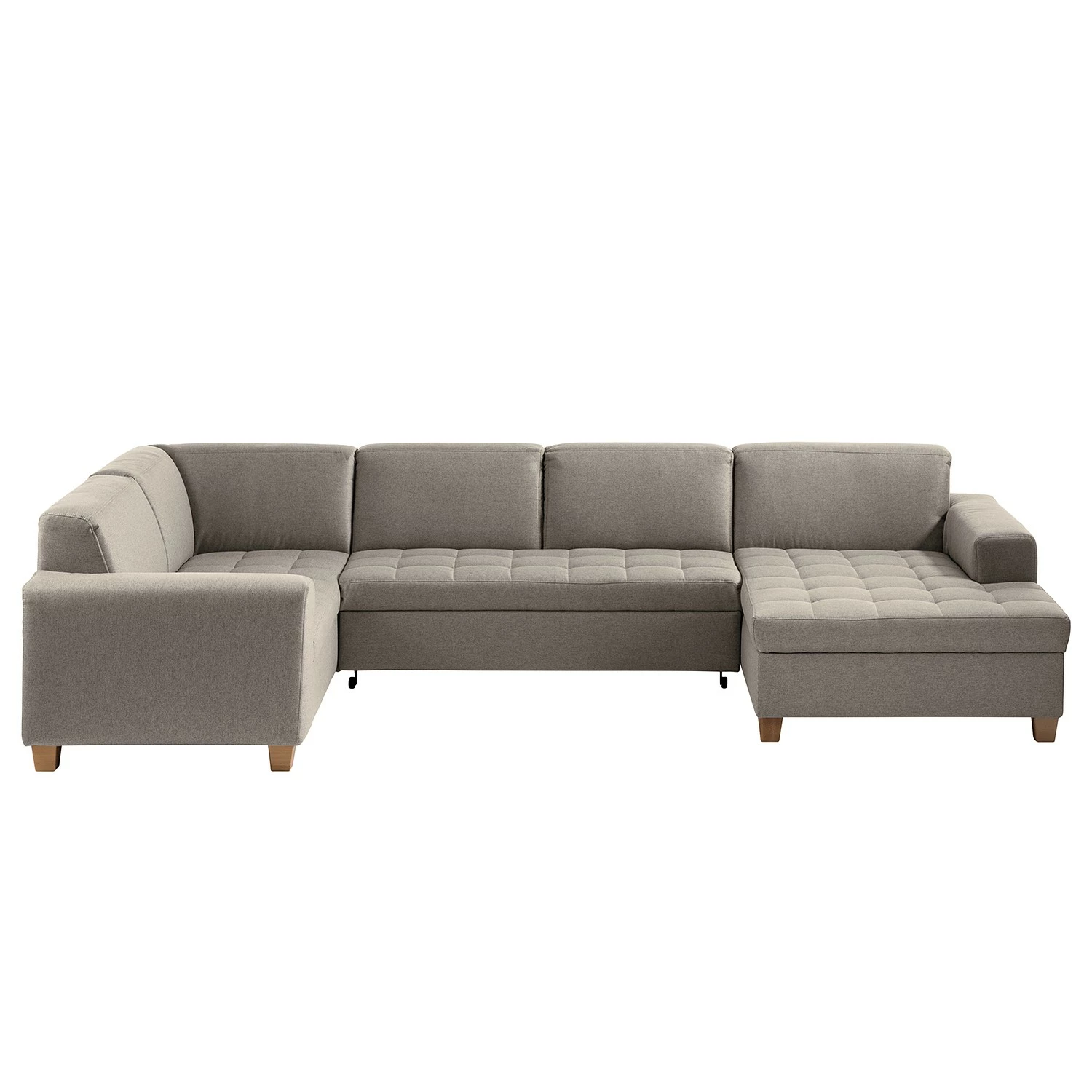 Ars Natura Wohnlandschaft Roblin I - Webstoff - Granit - Longchair davorstehend rechts - Schlaffunktion - Bettkasten 7 Ars Natura Wohnlandschaft Roblin I - Webstoff - Granit - Longchair davorstehend rechts - Schlaffunktion - Bettkasten – Bild 7