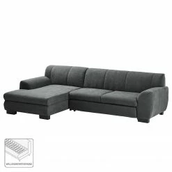 Loftscape Ecksofa Lefroy II - Webstoff - Dunkelgrau - Longchair davorstehend links - Schlaffunktion -WOHNZIMMERMÖBEL Verkäufe 1000186909 210323 15292802599 DETAILS P000000001000186909