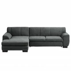 Loftscape Ecksofa Lefroy II - Webstoff - Dunkelgrau - Longchair davorstehend links - Schlaffunktion -WOHNZIMMERMÖBEL Verkäufe 1000186909 210323 15292902601 DETAILS P000000001000186909