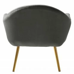 Jack & Alice Sessel Milawa - Samt - Grau -WOHNZIMMERMÖBEL Verkäufe 1000186960 200903 09504900005 DETAILS P000000001000186960