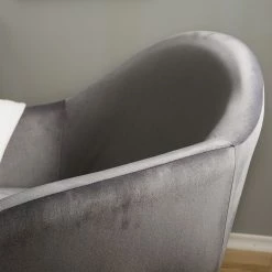 Jack & Alice Sessel Milawa - Samt - Grau -WOHNZIMMERMÖBEL Verkäufe 1000186960 201029 14292000007 DETAILS P000000001000186960