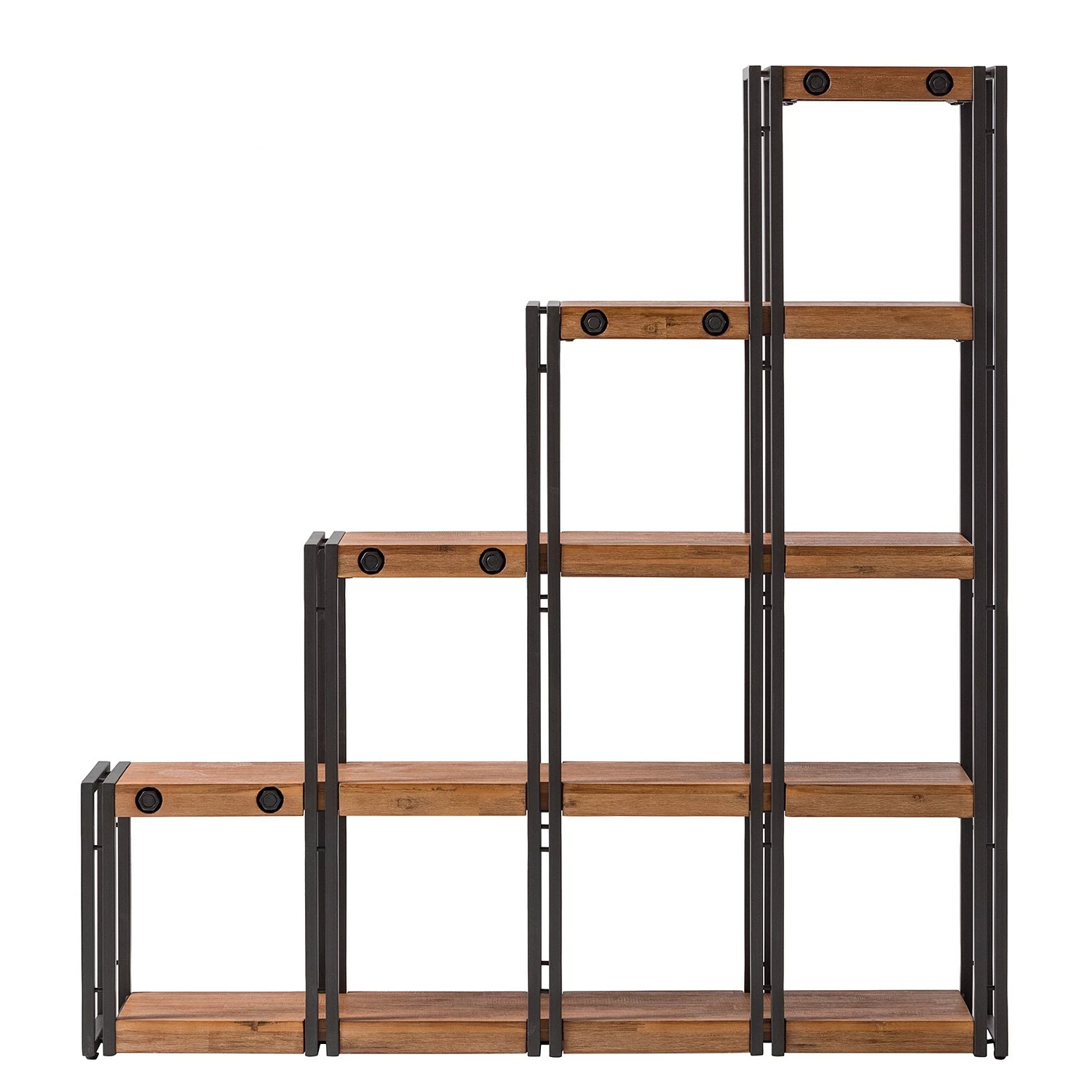 Ars manufacti Stufenregal Manchester - Akazie massiv / Metall - Akazie / Anthrazit 5 Ars manufacti Stufenregal Manchester - Akazie massiv / Metall - Akazie / Anthrazit – Bild 5