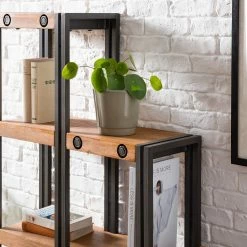 Ars manufacti Stufenregal Manchester - Akazie massiv / Metall - Akazie / Anthrazit 18 Ars manufacti Stufenregal Manchester - Akazie massiv / Metall - Akazie / Anthrazit -WOHNZIMMERMÖBEL Verkäufe 1000187007 200319 06285800012 DETAILS P000000001000187007