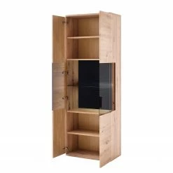 Naturoo Vitrinenschrank Callington I - Balkeneiche Dekor / Anthrazit -WOHNZIMMERMÖBEL Verkäufe 1000187555 190920 09480200029 DETAILS P000000001000187555