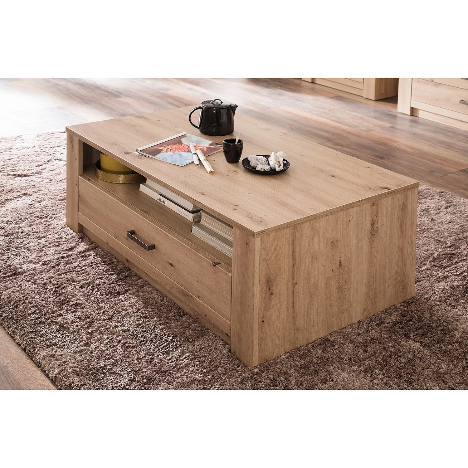 Naturoo Couchtisch Mendes - Balkeneiche Dekor 3 Naturoo Couchtisch Mendes - Balkeneiche Dekor – Bild 3