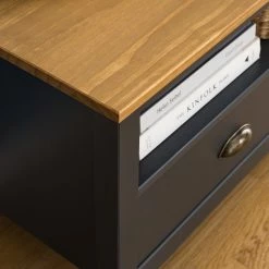 Maison Belfort TV-Lowboard Rivery - Kiefer massiv - Anthrazit -WOHNZIMMERMÖBEL Verkäufe 1000187582 200312 14522800034 DETAILS P000000001000187582