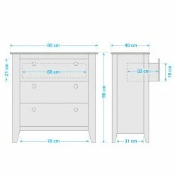 Maison Belfort Kommode Belleria I - Kiefer massiv / Wiener Geflecht - Weiß 27 Maison Belfort Kommode Belleria I - Kiefer massiv / Wiener Geflecht - Weiß -WOHNZIMMERMÖBEL Verkäufe 1000187592 200214 06021600020 SKETCH DETAILS P000000001000187592 sketch