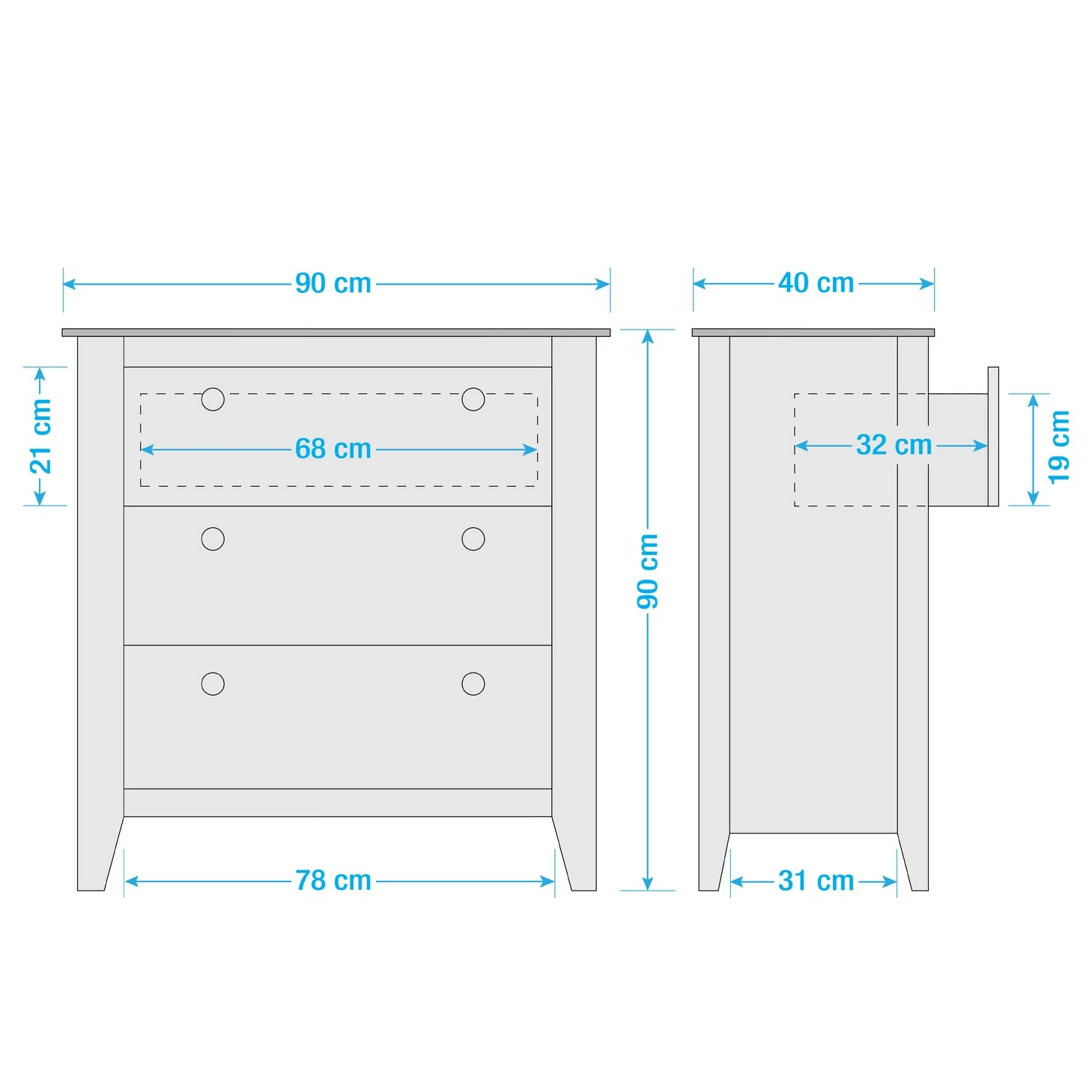 Maison Belfort Kommode Belleria I - Kiefer massiv / Wiener Geflecht - Weiß 14 Maison Belfort Kommode Belleria I - Kiefer massiv / Wiener Geflecht - Weiß – Bild 14