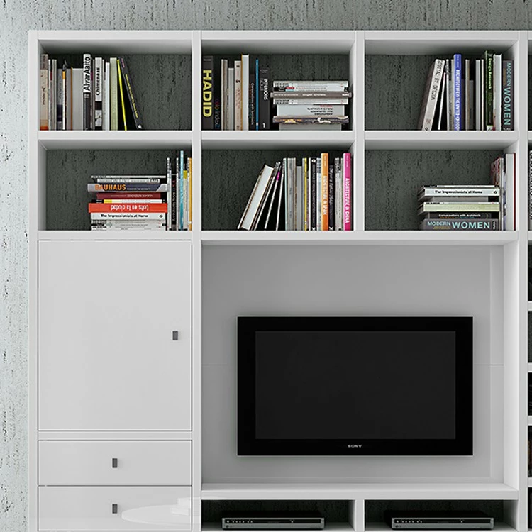 Loftscape Wohnwand Emporior II - Hochglanz Weiß 3 Loftscape Wohnwand Emporior II - Hochglanz Weiß – Bild 3