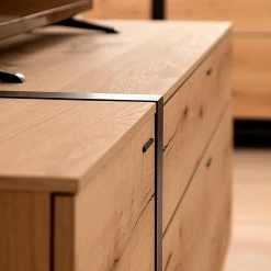 GWINNER Sideboard Style - Echtholzfurnier / Metall - Eiche / Anthrazit -WOHNZIMMERMÖBEL Verkäufe 1000188721 190926 06085100031 DETAILS P000000001000188721