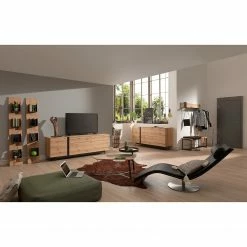 GWINNER Couchtisch Style II - Echtholzfurnier / Metall - Eiche / Anthrazit -WOHNZIMMERMÖBEL Verkäufe 1000188731 190926 06090600053 MOOD DETAILS P000000001000188731 mood