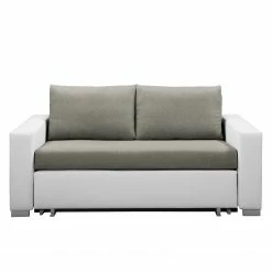 Fredriks Schlafsofa Latina XXI - Kunstleder / Flachgewebe - Weiß / Grau - Breite: 150 cm -WOHNZIMMERMÖBEL Verkäufe 1000188969 191203 11543700426 DETAILS P000000001000188969