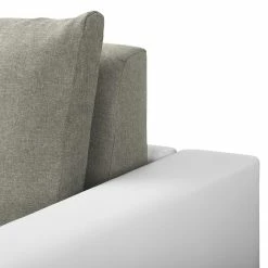 Fredriks Schlafsofa Latina XXI - Kunstleder / Flachgewebe - Weiß / Grau - Breite: 150 cm -WOHNZIMMERMÖBEL Verkäufe 1000188969 191203 11543700429 DETAILS P000000001000188969