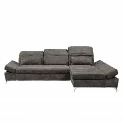Fredriks Ecksofa Easton - Microfaser - Microfaser Ranu: Steingrau - Longchair davorstehend rechts -WOHNZIMMERMÖBEL Verkäufe 1000189348 191031 16390200658 DETAILS P000000001000189348