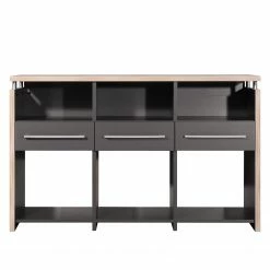 Germania Aktenregal Eugene - Anthrazit / Nussbaum Dekor -WOHNZIMMERMÖBEL Verkäufe 1000189458 191113 10262600011 DETAILS P000000001000189458