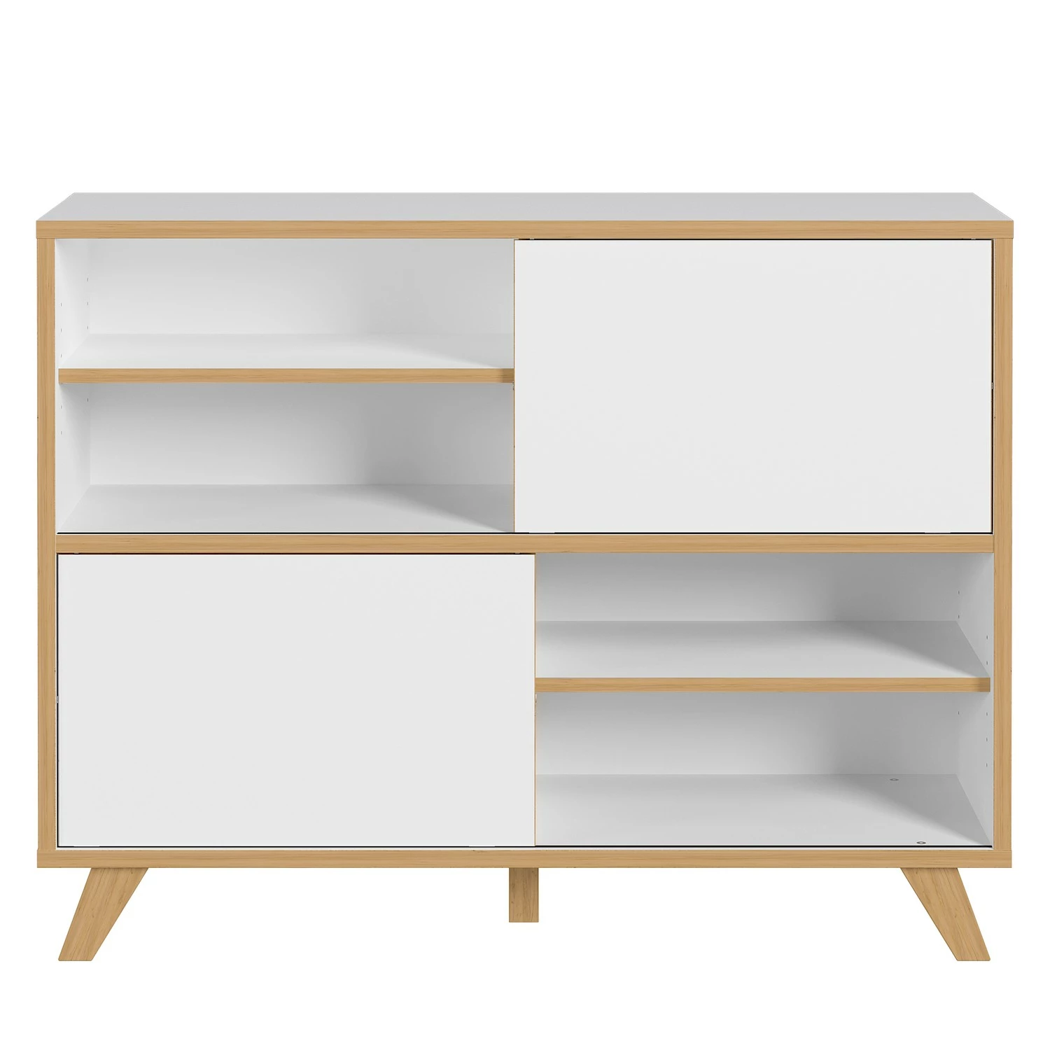 Germania Sideboard Svene - Weiß / Eiche Sonoma Dekor - Breite: 120 cm 3 Germania Sideboard Svene - Weiß / Eiche Sonoma Dekor - Breite: 120 cm – Bild 3