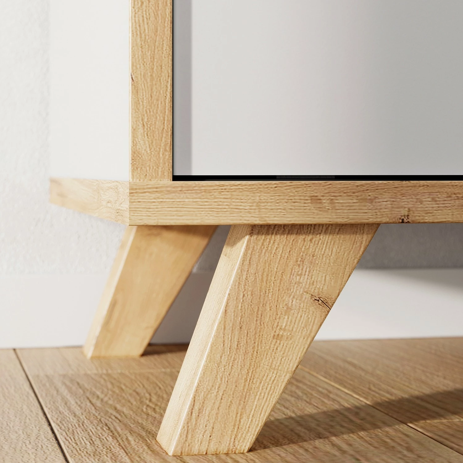 Germania Sideboard Svene - Weiß / Eiche Sonoma Dekor - Breite: 120 cm 4 Germania Sideboard Svene - Weiß / Eiche Sonoma Dekor - Breite: 120 cm – Bild 4