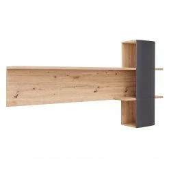 Naturoo Wohnwand Callington II (3-teilig) - Balkeneiche Dekor / Anthrazit -WOHNZIMMERMÖBEL Verkäufe 1000189552 190925 06354600026 DETAILS P000000001000189552