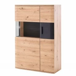 Naturoo Wohnwand Callington III (3-teilig) - Balkeneiche Dekor / Anthrazit -WOHNZIMMERMÖBEL Verkäufe 1000189553 190925 06354600032 DETAILS P000000001000189553