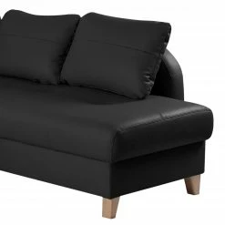 Loftscape Ecksofa Monserrat - Echtleder / Kunstleder - Schwarz - Longchair davorstehend rechts - Schlaffunktion -WOHNZIMMERMÖBEL Verkäufe 1000189575 191016 15025600164 DETAILS P000000001000189575