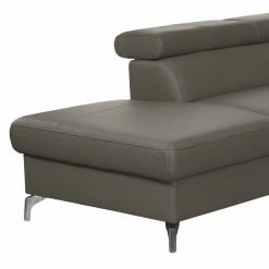 Loftscape Ecksofa Martinez - Echtleder / Kunstleder - Schlamm - Ottomane davorstehend links - Schlaffunktion - Bettkasten -WOHNZIMMERMÖBEL Verkäufe 1000189599 191016 15034300394 DETAILS P000000001000189599