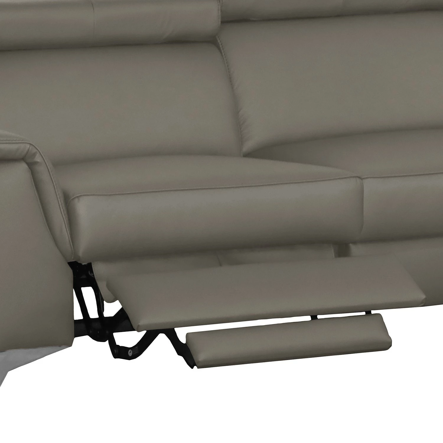 Loftscape Ecksofa Lobos - Echtleder / Kunstleder - Schlamm - Ottomane davorstehend rechts - Elektrisch verstellbar: 1 Motor mit Kabel 10 Loftscape Ecksofa Lobos - Echtleder / Kunstleder - Schlamm - Ottomane davorstehend rechts - Elektrisch verstellbar: 1 Motor mit Kabel – Bild 10