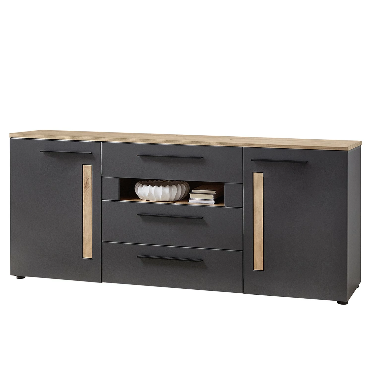 Red Living Sideboard Parolin - Dunkelgrau 1 Red Living Sideboard Parolin - Dunkelgrau