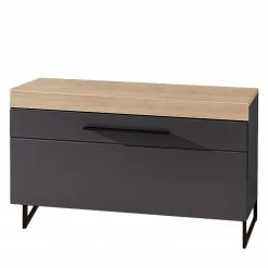 Red Living Wohnwand Parolin I (5-teilig) - Inkl. Beleuchtung - Dunkelgrau -WOHNZIMMERMÖBEL Verkäufe 1000191240 191028 14030600082 DETAILS P000000001000191240