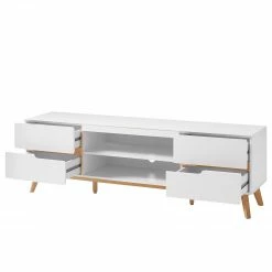 Mørteens Wohnkombination Tenabo II (4-teilig) - Matt Weiß / Asteiche -WOHNZIMMERMÖBEL Verkäufe 1000191376 200121 14363200016 DETAILS P000000001000191376