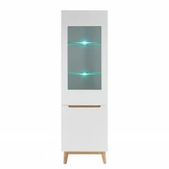 Mørteens Wohnkombination Tenabo II (4-teilig) - Matt Weiß / Asteiche -WOHNZIMMERMÖBEL Verkäufe 1000191376 200121 14363200019 DETAILS P000000001000191376