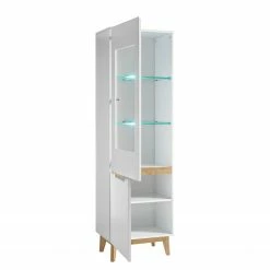 Mørteens Wohnkombination Tenabo II (4-teilig) - Matt Weiß / Asteiche -WOHNZIMMERMÖBEL Verkäufe 1000191376 200121 14363200022 DETAILS P000000001000191376