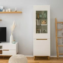 Mørteens Wohnkombination Tenabo II (4-teilig) - Matt Weiß / Asteiche -WOHNZIMMERMÖBEL Verkäufe 1000191376 200715 06265700036 DETAILS P000000001000191376