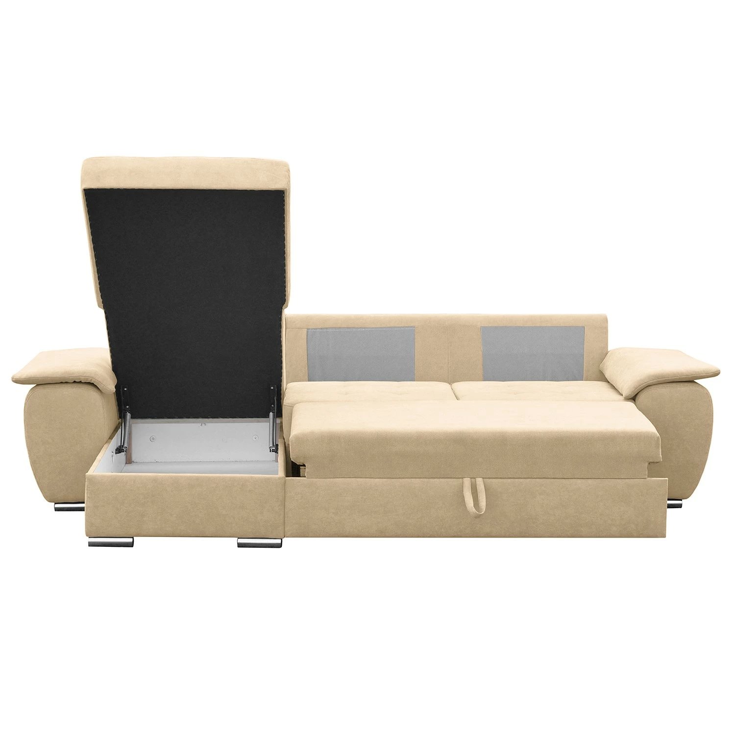 Fredriks Ecksofa Labate - Webstoff - Beige - Longchair davorstehend links 3 Fredriks Ecksofa Labate - Webstoff - Beige - Longchair davorstehend links – Bild 3
