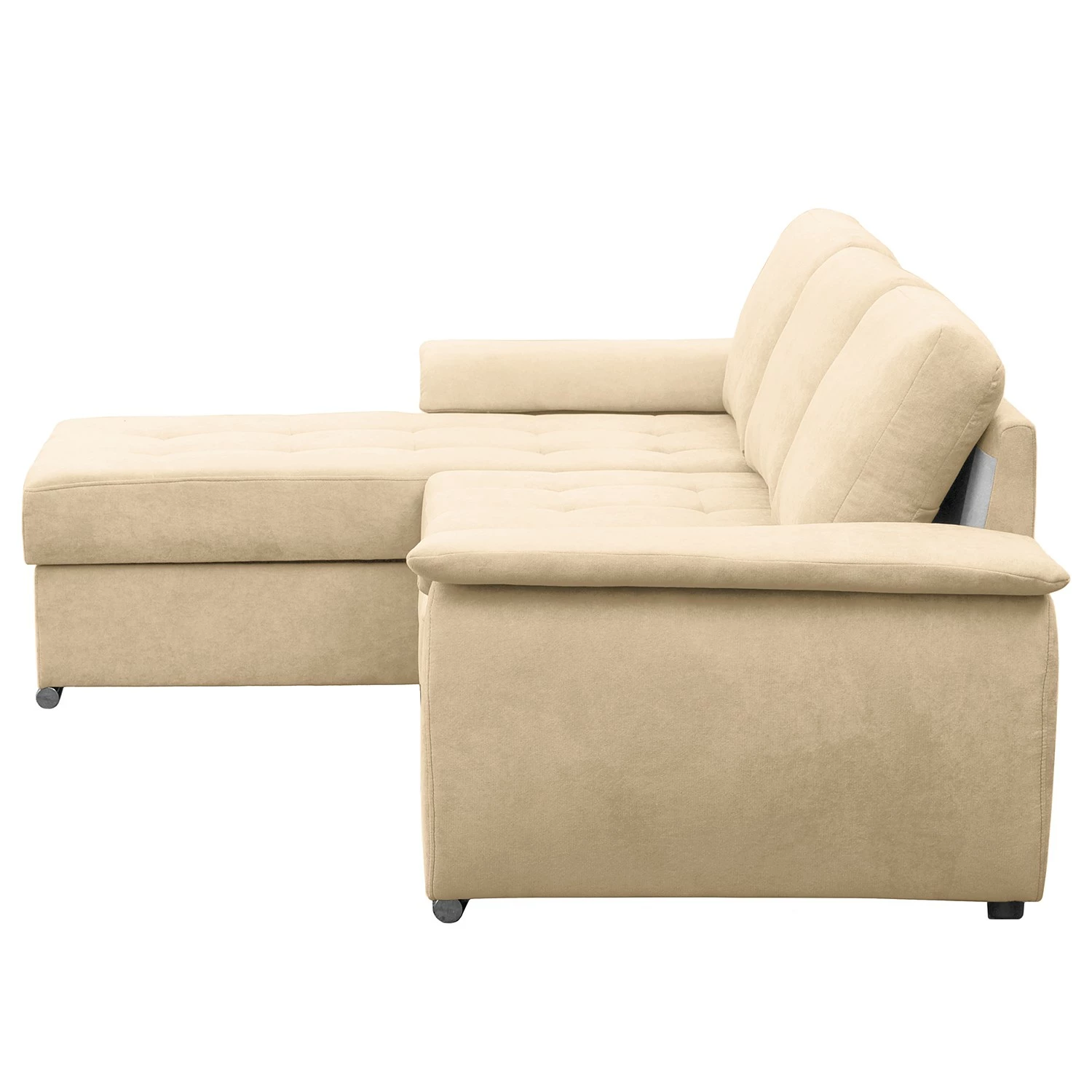 Fredriks Ecksofa Labate - Webstoff - Beige - Longchair davorstehend links 5 Fredriks Ecksofa Labate - Webstoff - Beige - Longchair davorstehend links – Bild 5
