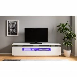 Loftscape TV-Lowboard Lisby - Inkl. Beleuchtung - Hochglanz Weiß 51 Loftscape TV-Lowboard Lisby - Inkl. Beleuchtung - Hochglanz Weiß -WOHNZIMMERMÖBEL Verkäufe 1000191815 200930 14354200005 DETAILS P000000001000191815