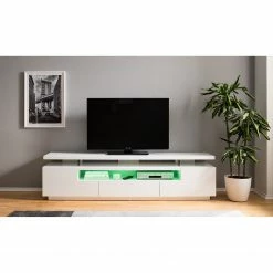 Loftscape TV-Lowboard Lisby - Inkl. Beleuchtung - Hochglanz Weiß 53 Loftscape TV-Lowboard Lisby - Inkl. Beleuchtung - Hochglanz Weiß -WOHNZIMMERMÖBEL Verkäufe 1000191815 200930 14354800007 DETAILS P000000001000191815