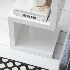 Loftscape Beistelltisch Snake - Hochglanz Weiß -WOHNZIMMERMÖBEL Verkäufe 1000191823 201001 07175700003 DETAILS P000000001000191823