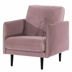 Norrwood Sessel Pigna - Webstoff - Samt Ravi: Mauve