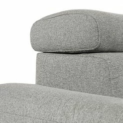 Loftscape Ecksofa Sully - Kunstleder / Webstoff - Weiß / Hellgrau - Longchair davorstehend links -WOHNZIMMERMÖBEL Verkäufe 1000192268 191128 11115401235 DETAILS P000000001000192268