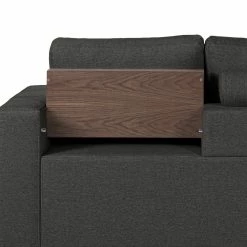 Loftscape Ecksofa Woodway I - Webstoff - Schwarz - Ottomane davorstehend rechts - Tablett -WOHNZIMMERMÖBEL Verkäufe 1000192949 191204 13432201319 DETAILS P000000001000192949