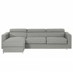 Loftscape Ecksofa Wissant I - Antiklederlook - Webstoff Confia: Hellgrau -WOHNZIMMERMÖBEL Verkäufe 1000193003 191204 13435301968 DETAILS P000000001000193003