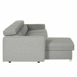 Loftscape Ecksofa Wissant I - Antiklederlook - Webstoff Confia: Hellgrau -WOHNZIMMERMÖBEL Verkäufe 1000193003 191204 13435301971 DETAILS P000000001000193003